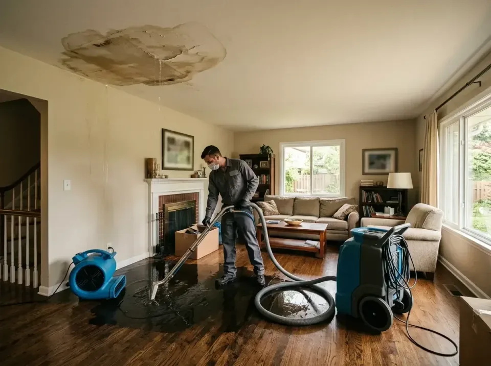 attic-pipe-burst-ceiling-drip-008 — frequently asked questions, Water Damage Restoration & Carpet Care in Upper Montclair, NJ